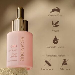 Vegamour GRO HAIR SERUM NEW SEALED Fuller Regrow Less Breakage She…